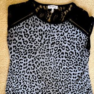 Animal Print Top with Fun Details
